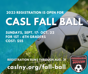 CASL Fall Ball Registrations